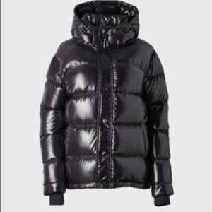 Aritzia Glossy Black Super Puff Jacket